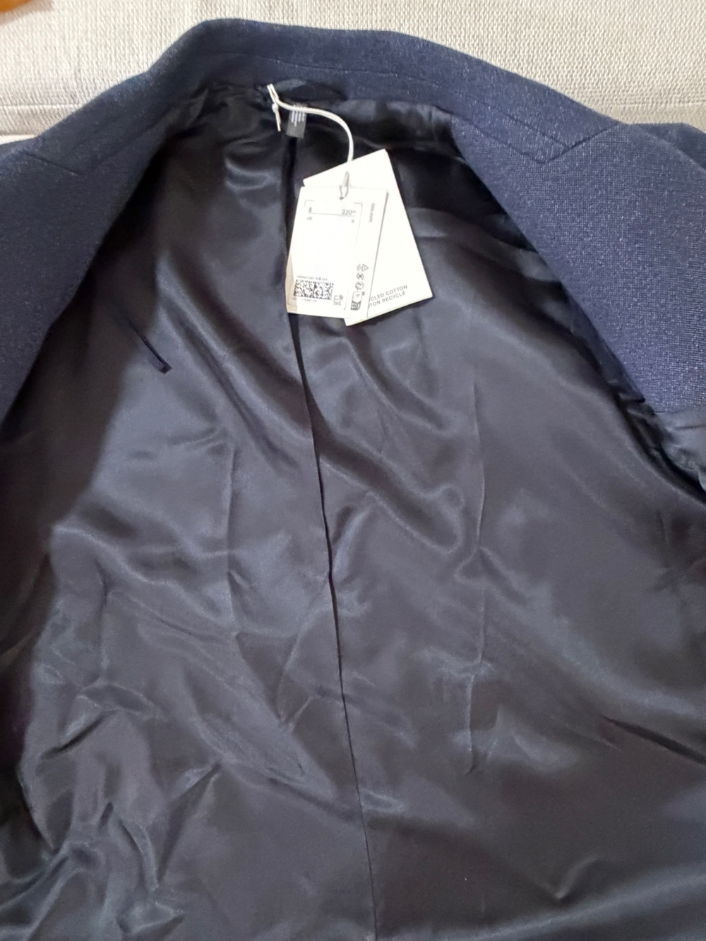 NWT COS Oversized Exaggerated-shoulder
Denim-look Blazer - Blue - Picture 13 of 13